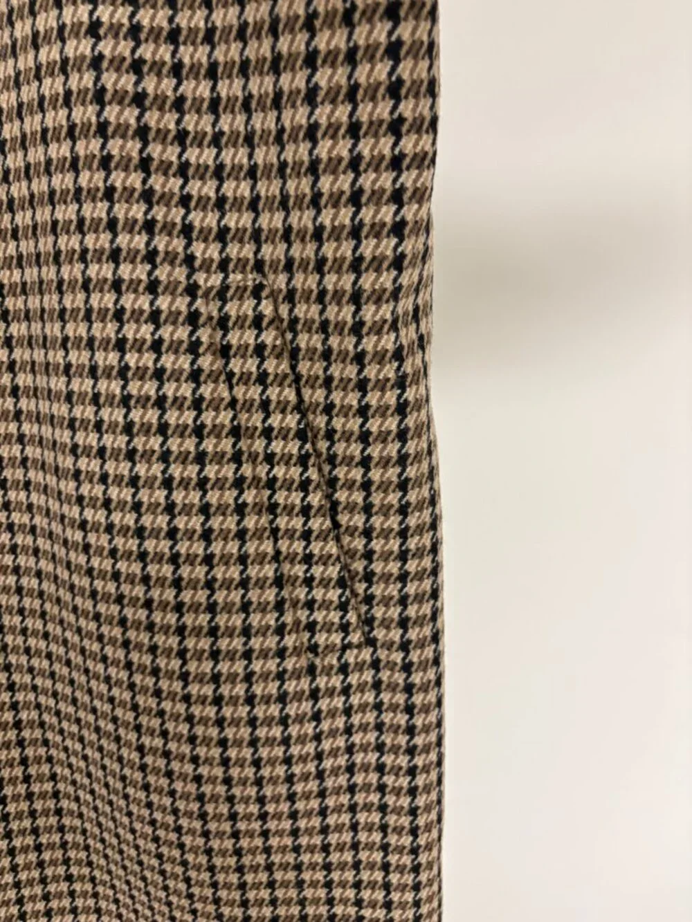 Enzio Men's Winter Overcoat In Houndstooth Pattern Size S